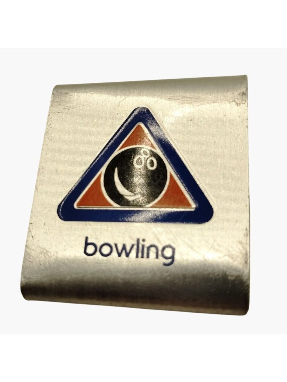 Boy Scout Bowling Merit Badge Metal Clip
